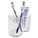 STORi Clear Plastic 5-Slot Holder for Toothbrushes or Makeup Brushes