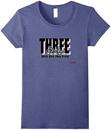Women's Recumbent Trike Set You Free Tee Large Heather Blue