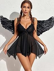 Avidlove Black Lingerie For Women Exotic Nightgowns