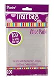 Darice 28-002V 3-3/4-Inch-by- 6-Inch Clear Treat Bag 2 pack totals 400-Pieces
