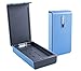 Portable UV Cell Phone Sanitizer with USB Charger – Multi-Use UV Light Disinfection for Smartphone iPhone 6 6s 7s Plus Toothbrush Watches Jewelry – Aromatherapy Hub UV Sterilizer Cleaner Case (Blue)