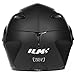 ILM 10 Colors Motorcycle Dual Visor Flip up Modular Full Face Helmet DOT (XL, Matte Black)