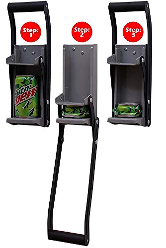 16 oz Steel Can Crusher/Bottle Opener,Recycling Heavy Duty Large Metal Wall Mounted Cans Crusher Soda Beer Cans Smasher,Eco-Friendly Recycling Tool - Thumbnail 6