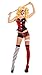 Party King Women's No Good Harlequin Costume, red/Black, Medium