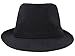 Lullaby Mens Womens Short Brim Manhattan Gangster Trilby Fedora Hat Black