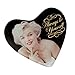 Marilyn Monore Heart Shaped Glass Trinket Tray - Always Be Yourself
