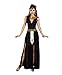 Dreamgirl Adult Cleopatra Costume for Women, Egyptian Goddess, Exquisite Cleopatra Halloween Costume, Black/Gold