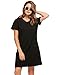 Zeagoo Women's O-Neck Short Sleeve Casual Loose Fit T-Shirt Cotton Dress