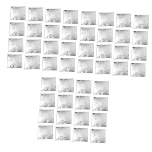 VILLCASE 600pcs Silver Foil Leaves for Crafting and Decoration Imitation Silver Foil for Arts Gilding Projects and DIY Creations