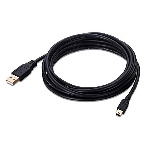 Mini USB Cable 20 Feet,Ruaeoda 20ft USB 2.0 Type A to Mini 5 Pin USB B Cable Male Cord for GoPro Hero 3+, Hero HD, PS3 Controller, Cell Phones, MP3 Players, Dash Cam, Digital Camera, SatNav, PDAs etc