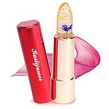 Pro Kailijumei Flower Jelly Lipstick Moisturizer Long Lasting Nutritious Lip Balm Lips Magic Color Temperature Change with Mirror (Dream Purple)
