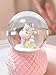 Musical Unicorn Snow Globe for Kids, 100mm Resin Glitter Music Box with Multiple Tunes, Gift for Girls - Pink