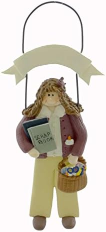 Personalized Ornaments Scrapbook Girl Resin Personalized Free Paper Glue - Inches - Ww2407 -