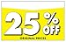 Adlife Office Retail Store Signs – Card Stock Product Display Signs - Retail Sale Signs/Retail Tags - 'Percentage Off' Retail Signs - 5.5
