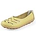 Women's Leather Loafer Casual Flat Shoes Rubber Sole Shoes