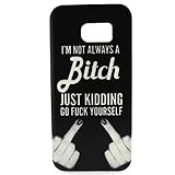 Galaxy S7 Edge Case, SAUS [Ultra Slim] Premium Flexible TPU [Anti Slip] Gel Rubber Soft Skin Silicone Protective Case Cover for Samsung Galaxy S7 Edge (Middle Finger)