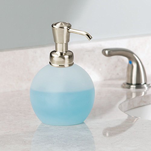 InterDesign York Glass Soap Dispenser Pump for Body