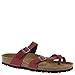 Birkenstock Women's Mayari Vegan Sandal Bordeaux Pull Up Birko Flor Size 39 M EU