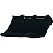 NIKE Unisex Performance Cushion No-Show Training Socks (3 Pairs), Black/White, Large