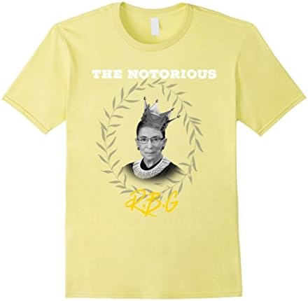 Mens Notorious RBG Ruth Bader Ginsburg Supreme Court Justice Tee 2XL Lemon