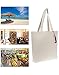 Canvas Tote Bag for Women-Large Beach Bag-Reusable Shopping,Grocery Tote Bags-%100 Organic Cotton Canvas-Travel,Shoulder,Gym,School,Book,Handbag,Pool Tote Much More-(Washable)-GIFT ZIPPERED HAND POUCH