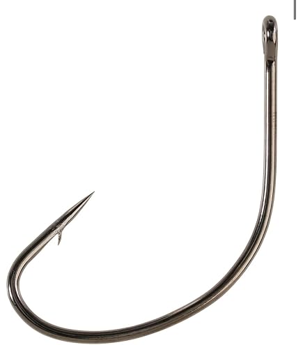 Live Bait Wide Gap Hook Shiner Hook with Straight Eye 2/0 or 3/0 Size in 25 & 100 Pack Black Nickle Finish with Slight Offset Saltwater and Freshwater Hooks for