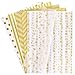 Koogel 100 Sheets Gold White Metallic Tissue Paper, 20 x 14 Inch Tissue Paper for Gift Bags Gift Wrapping Tissue Paper for DIY Crafts Graduation Birthday Christmas.