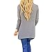 Oulifa Women's Long Sleeve Wrapped Cardigan Tops Tassle Poncho Coat