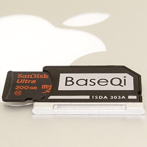 BASEQI Aluminum microSD Adapter for MacBook Pro Retina 13", Silver - Image 4