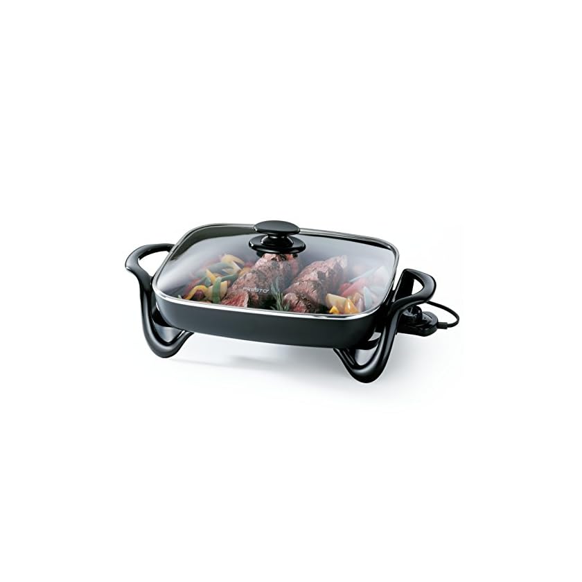 Presto 06852 16Inch Electric Skillet with Glass Cover Eagleain