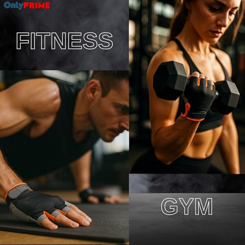 OnlyPRIME Gym Gloves Women and Men – Fitness Gloves for Weights and Weights, Non-Slip and Breathable for Gym Training