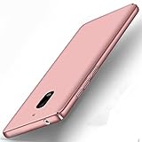 Nokia 6 Case, Mustaner Ultra Thin Lightweight Smooth Hard Case Slim Defense Case For Nokia 6(PC Rose Gold)