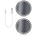Auto Sport 2PCS LED Cup Holder Mat Pad Coaster with USB Rechargeable Interior Decoration Light fit Chrysler Accessory