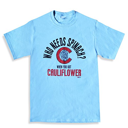 Spinach Wrestling Rugby MMA Martial Arts Cauliflower Ear T-Shirt (Small)