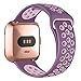 StoutGears Fitbit Versa Bands | Soft Silicone Replacement Sport Band Strap for New Fitbit Versa Smart Watch (Purple/Soft-Purple, Small)