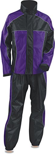 NexGen Women's Rain Suit (Black/Purple, XX-Large)