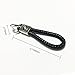 Hongyingcar Hand Made Leather Rope Weaving Keychain Car Key Pendant for BMW(Black)