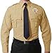 First Class 100% Polyester Long Sleeve Men's Uniform Shirt Tan