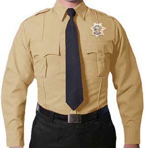 Long Sleeve Uniform Shirt Tan 
