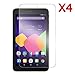 Transwon Alcatel OneTouch Pixi 7 Screen Protector, 4-Pack Ultra-Clear Screen Guard Film for T-Mobile / Sprint Alcatel One Touch PIXI 7" Tablet - Retail Package with Cleaning Cloth