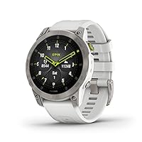 Garmin epix Gen 2, Premium active smartwatch, Health and wellness features, touchscreen AMOLED display, adventure watch with advanced features, white titanium