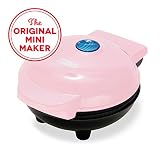 Dash DMG001PK Mini Maker Portable Grill Machine + Panini Press for Gourmet Burgers, Sandwiches, Chicken + Other On the Go Breakfast, Lunch, or Snacks with Recipe Guide - Pink