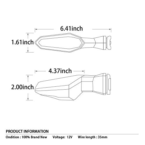 2019 New Front&Rear LED Turn Signal Indicator Lights For KAWASAKI NINJA ZX-10R / ZX-10R SE / ZX-6R / NINJA 650 / NINJA 650 KRT Edition / VERSYS 650 / Versys-X300 / ER-6n / Z900 / Z1000 / Z300
