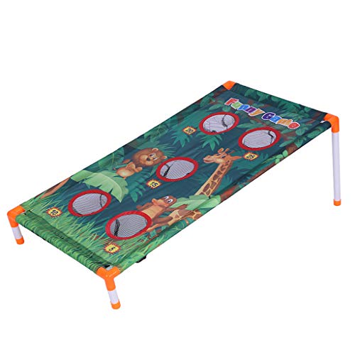 Wotryit Plastic Premium Cornhole Set - Bean Bag Toss Game with 1 Easy Transport Game Platforms with 3 Balls and 3 Sandbags