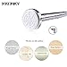 KONKY Shower Curtain Rod - Extendable 50”-86” Brushed Stainless Steel Shower Curtain Rod Tension Chrome Holder No Drill Use Bathroom Kitchen Home