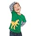 Coralup Little Boys Applique Dinosaur T-Shirt(Green,3-4 Years)