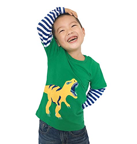 [IGO.]Long Sleeve Baby boys clothing infant toddler Dinosaur T-shirts CG25T2 - Thumbnail 4