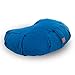 Seat Of Your Soul Aqua Teal Meditation Cushion – 10 Colors Crescent Yoga Pillow; Organic Cotton Zafu Cover & Zipper Liner to Adjust USA Buckwheat Hulls; Floor Pouf for Sitting Kids, Men or Women