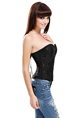 Reteron-Womens-Strapless-Satin-Sexy-Strong-Boned-Overbust-Corset