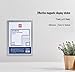 GUOHONG Magnetic Display Frame, Window Sign Holder Double Sided and Adhesive for Wall/Door/Refrigerator, PVC Reference Photo Frame (Silver 8.5x11'', 6 Pack)